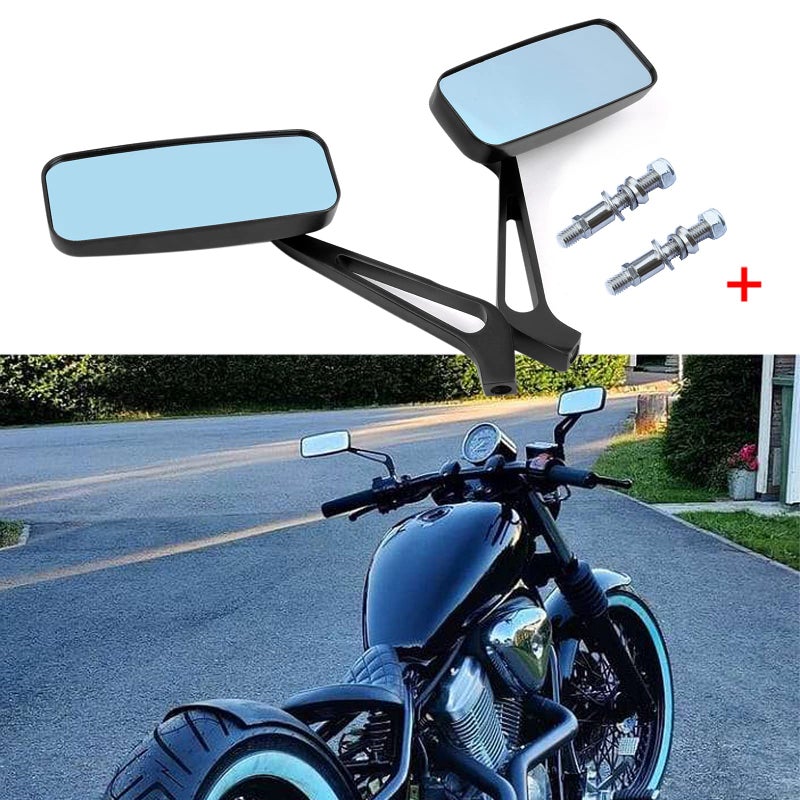 MISS MOLY Black Motorcycle Side View Mirrors for Harley Davidson Sportster 883 1200 Street Glide - Image 3